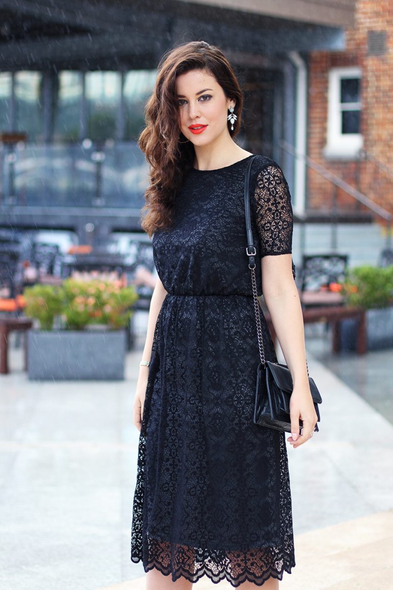 Black Lace dress  Dressing for a cocktail party - Fashion Container -  Fashion and Travel blog